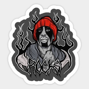 Black metal Biggums Sticker